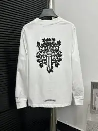 chrome hearts t-shirt manches longues pour unisexe s_1266113